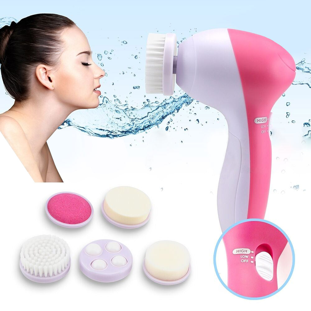 5In1 Multifunctional Electric Facial Cleansing Brush Spa Skin Care