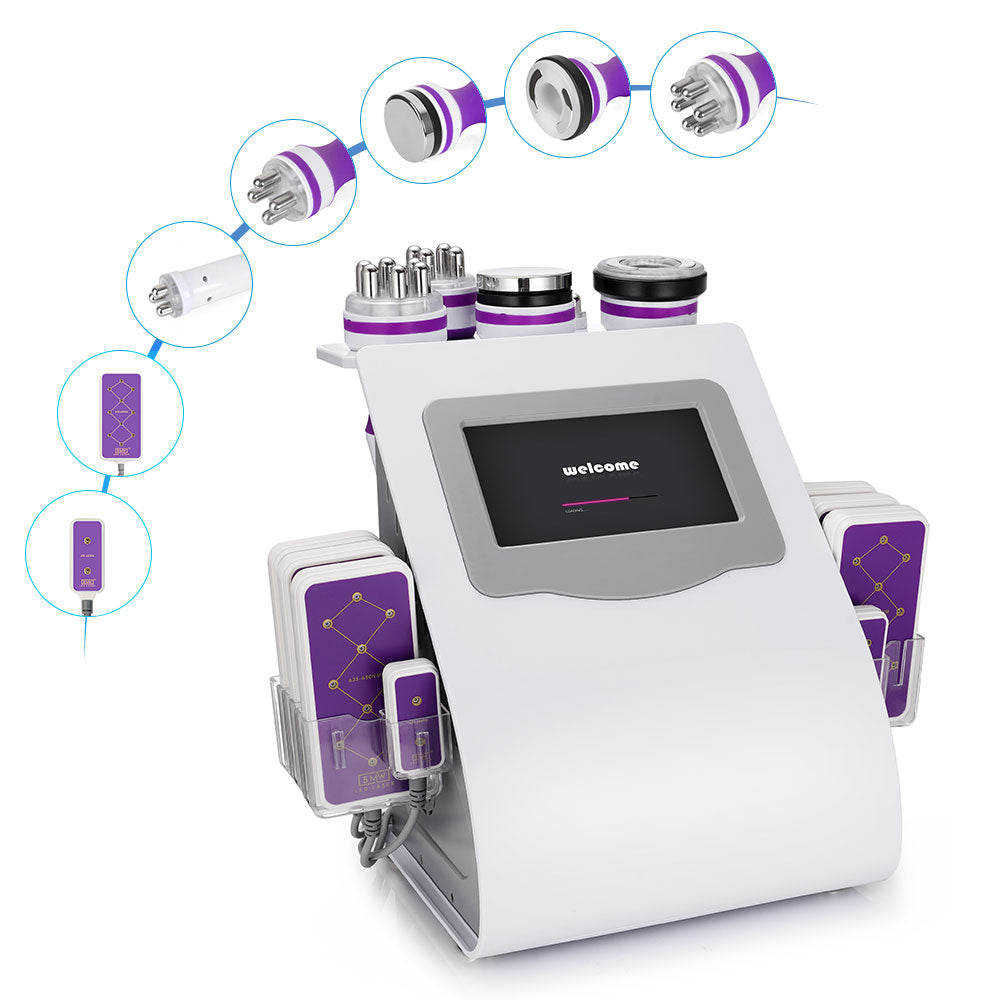 6 In1 Unosietion Cavitation 40Khz Radio Frequency Vacuum Slimming Touch Machine