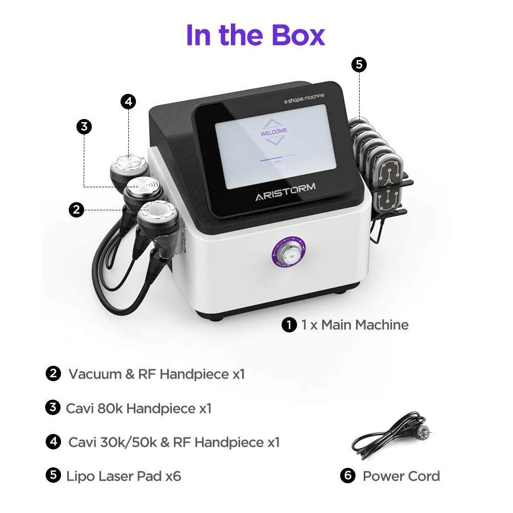 Aristorm S Shape Machine 30k 50k 80k Ultrasound Machine For Body Sculpting