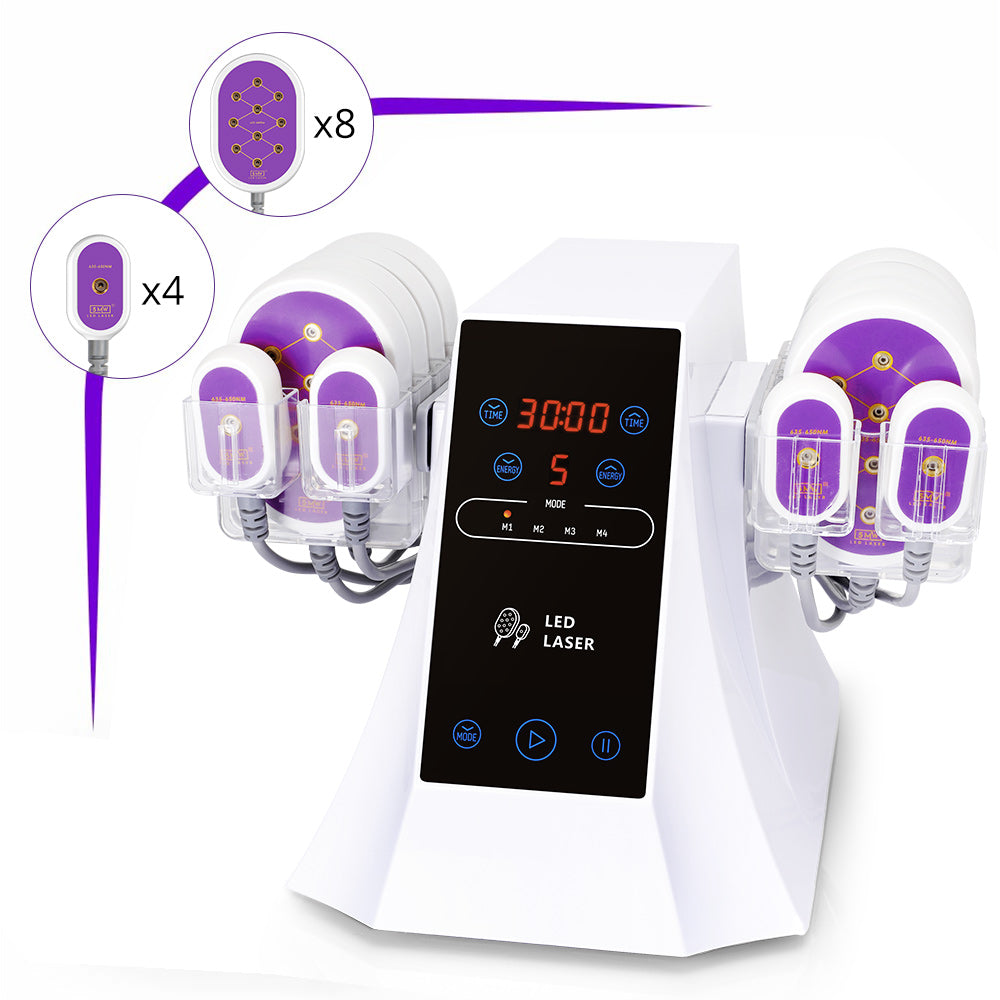 12 Pads 5NW Lipo Laser Body Slimming Fat Burning Beauty Spa Machine