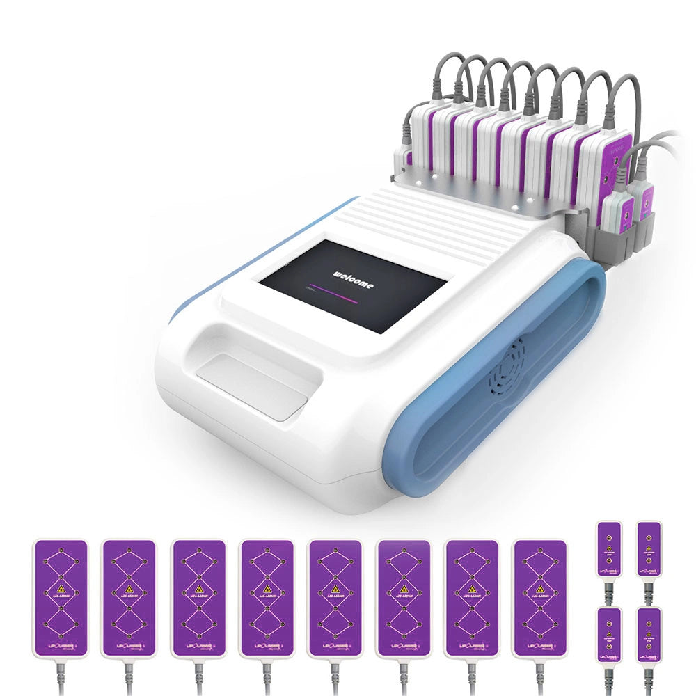 8 Big Paddles+4 Small Paddles 160mw X 88 Diode LED Laser Body Slimming Shape