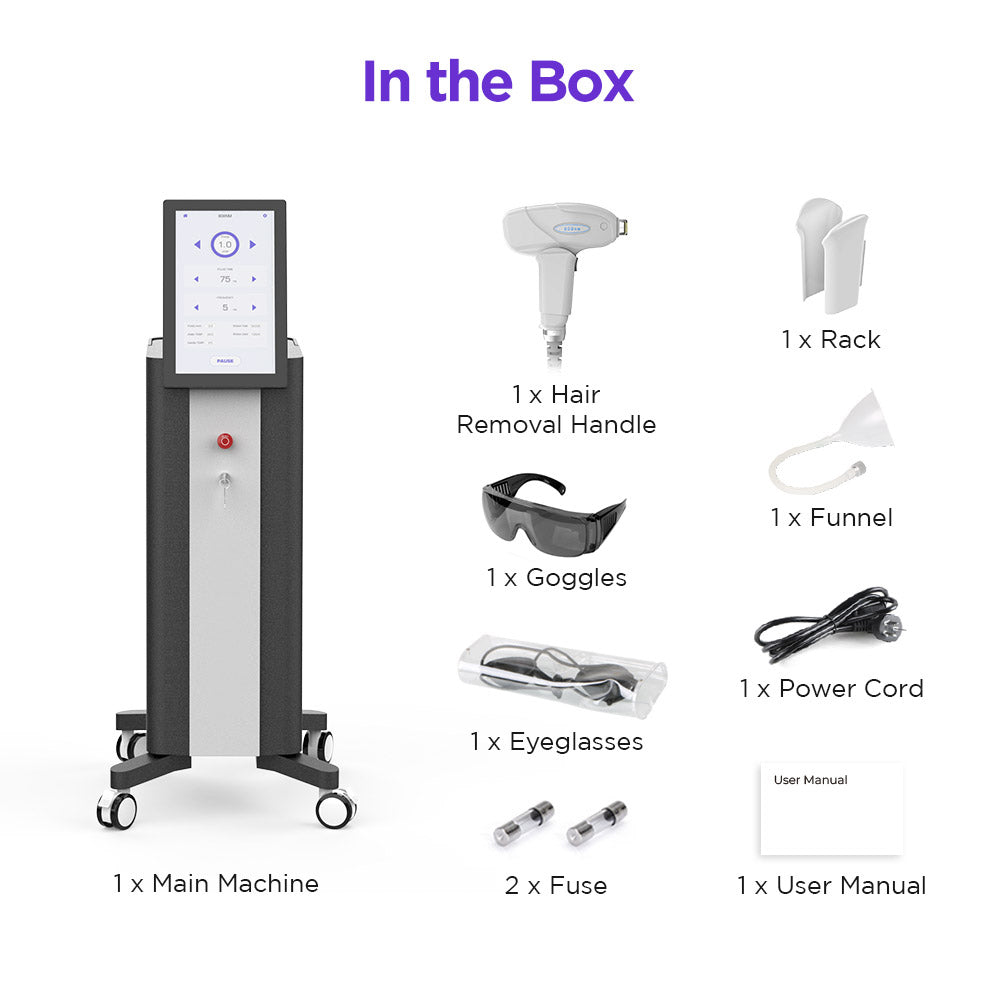 NAISIGOO Laser Hair Removal Machine 808 Nm Laser Painless Lasting Hair Removal