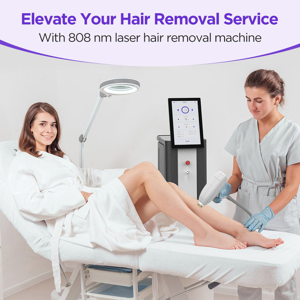 NAISIGOO Laser Hair Removal Machine 808 Nm Laser Painless Lasting Hair Removal