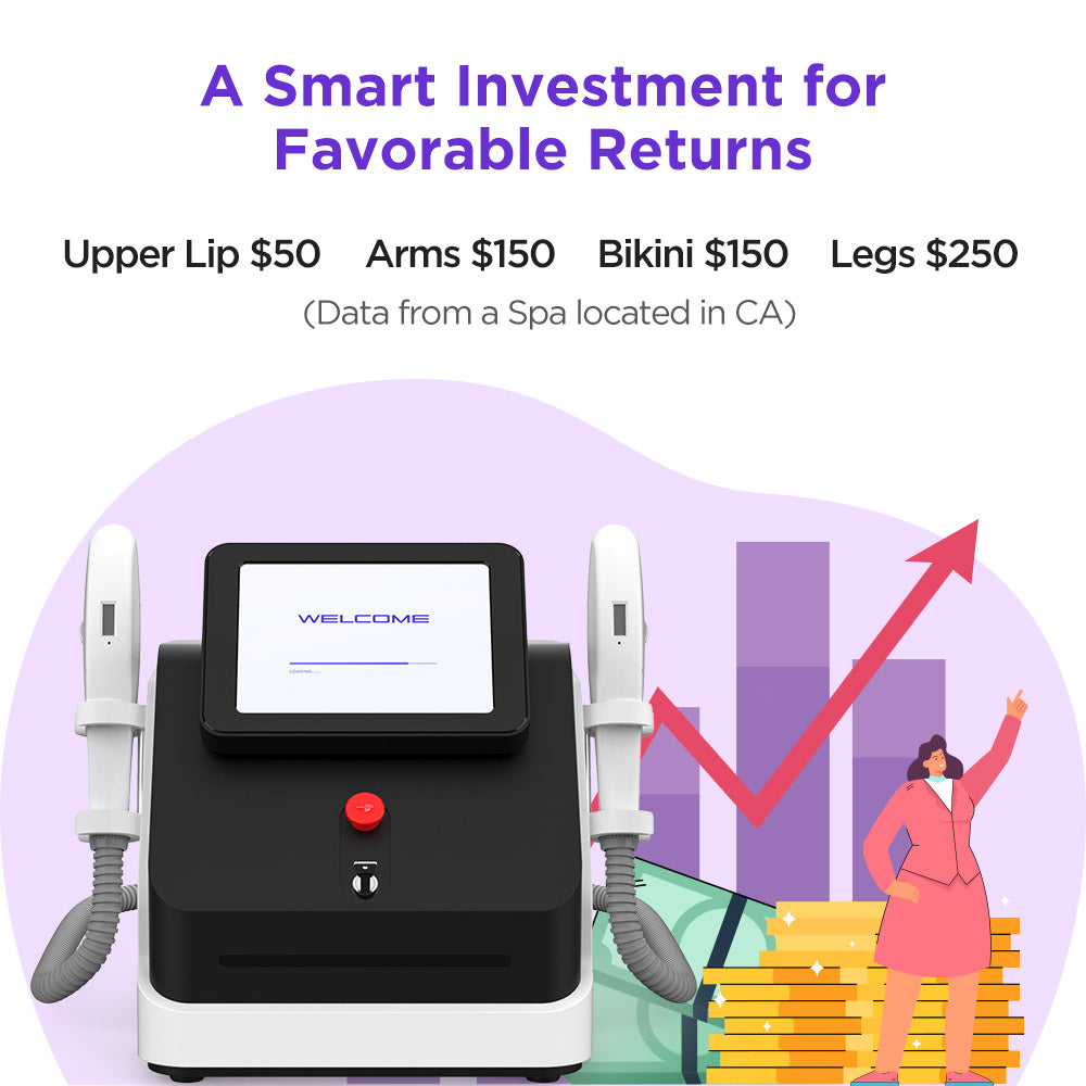 IPL Hair Removal Machine Painless Lasting Hair Removal Desk-Type For BeautySalon