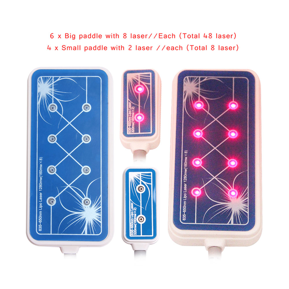 Professional 635nm-650nm Anti-cellulite LED Laser 10 Pads Anti Cellulite Machine