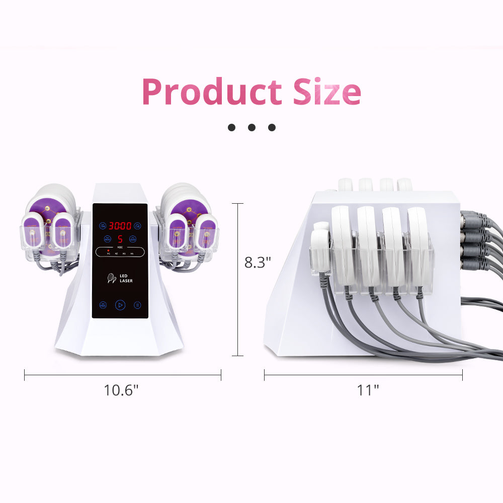 12 Pads 5NW Lipo Laser Body Slimming Fat Burning Beauty Spa Machine