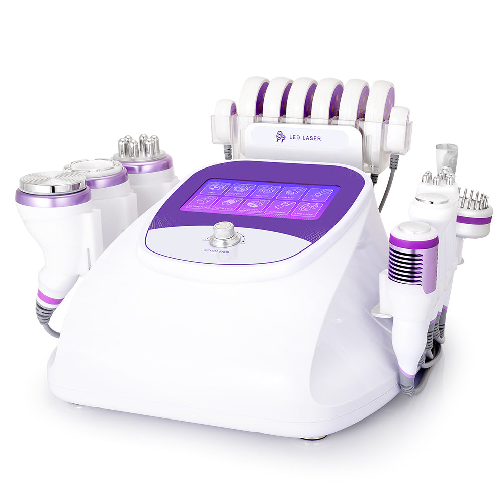 10IN1 Aristorm 40k Cavitation 2.5 Radio Frequency Skin Tightening Ultrasound Blackhead Removal Skin Scrubber Facial Machine
