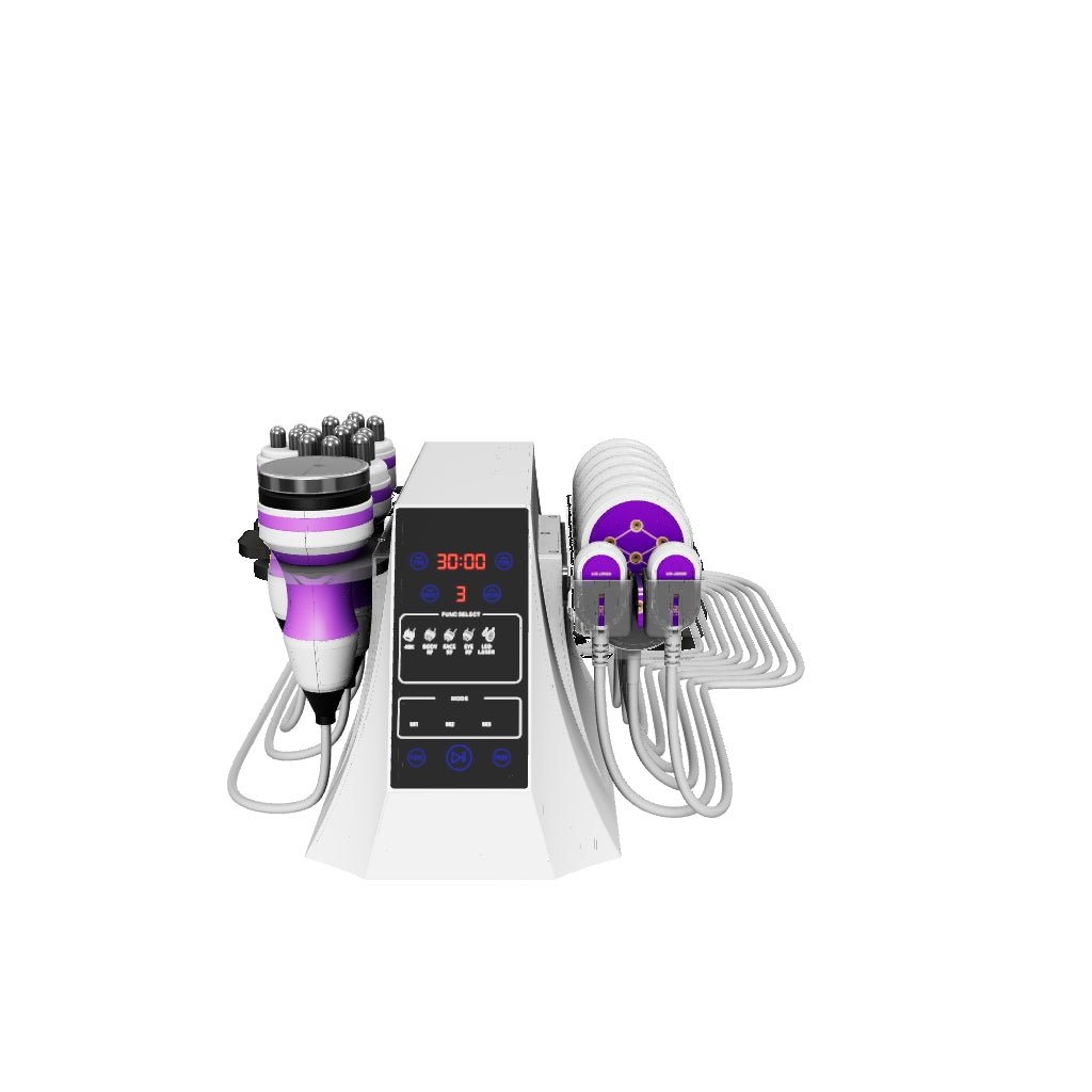 Load 3D model into Gallery viewer, 5 IN 1 40k Fat Cavitation Liposuction Machine Radio Frequency Weight Loss Lipo Laser Slimming