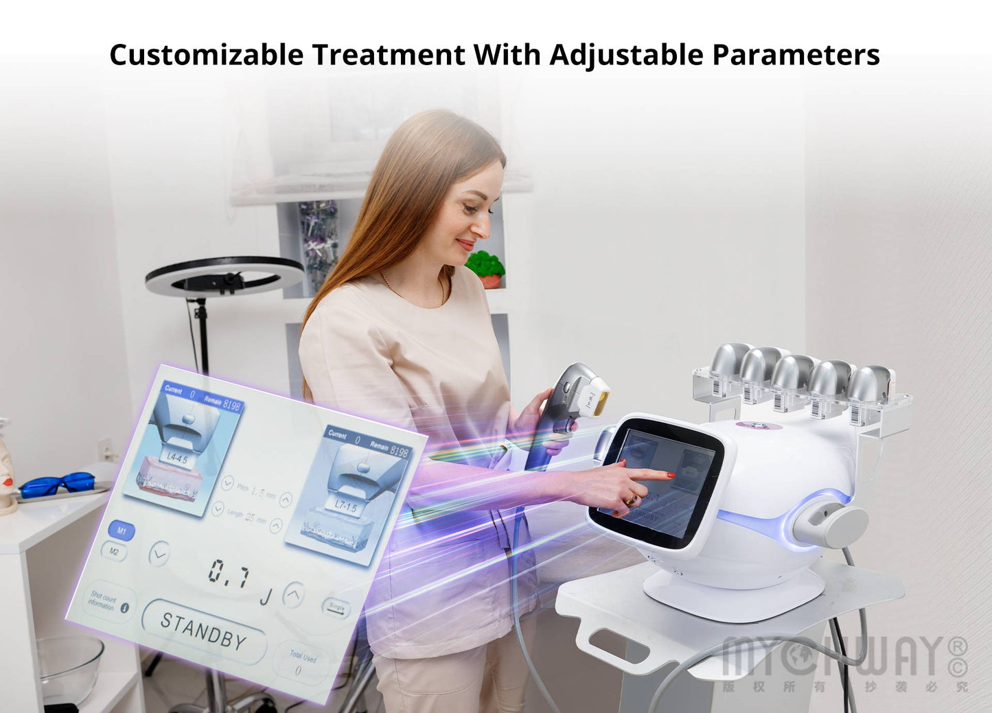 7D High Intensity Focused Ultrasound Face Lifting Skin Rejuvenation Hifu Machine