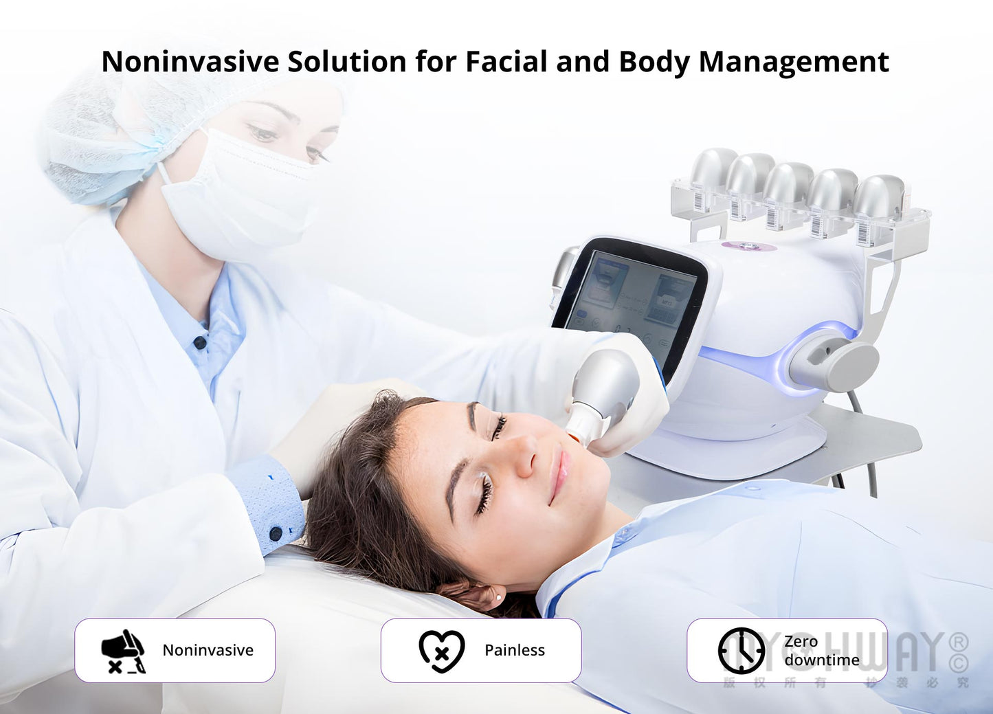 7D High Intensity Focused Ultrasound Face Lifting Skin Rejuvenation Hifu Machine