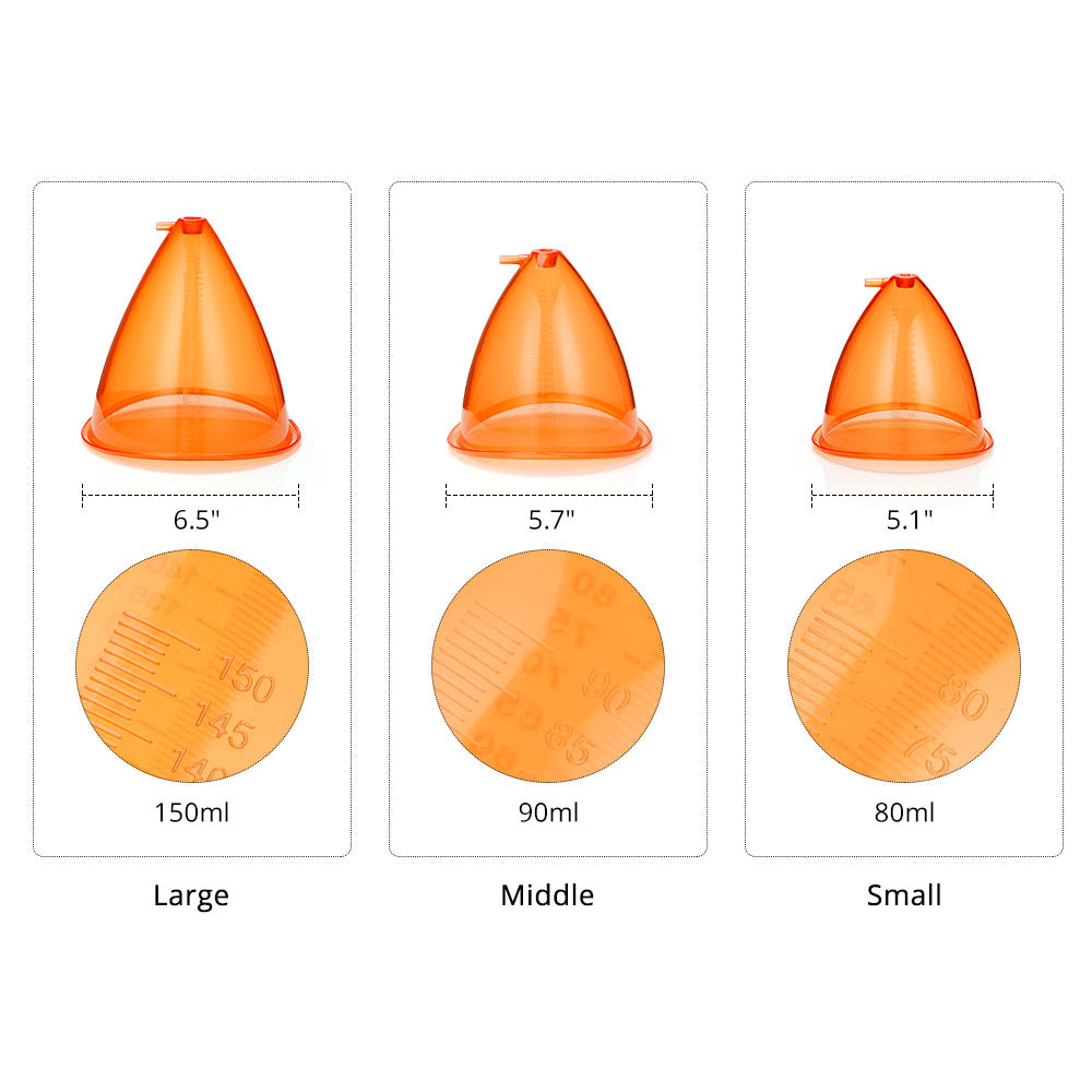 150ML XL Cups Body Massage Vacuum Therapy Butt Cupping Machine Breast Enlargement Machine