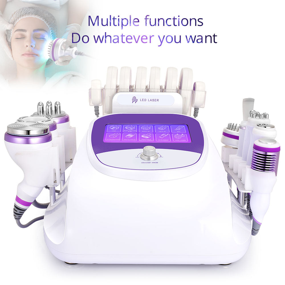 10IN1 Aristorm 40k Cavitation 2.5 Radio Frequency Skin Tightening Ultrasound Blackhead Removal Skin Scrubber Facial Machine