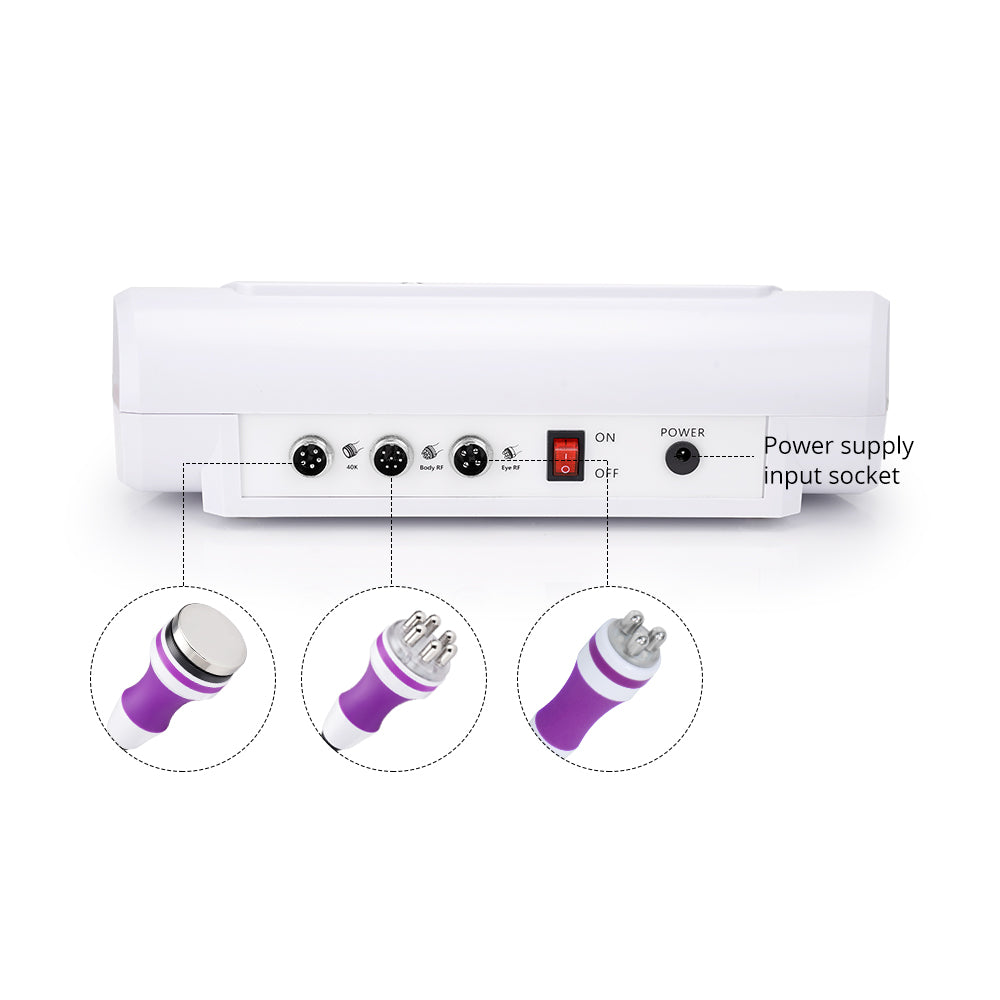 Newest Powerful 3 In1 40K Cavitation Ultrasonic Slimming Radio Frequency Skin Lift Sextupole Fat Loss Device Spa