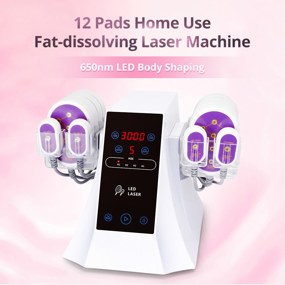 Aristorm Body Massage Machine,12 Pads LED Laser 635~650nm Massage Body Shape Slimming Beauty SPA Machine Home