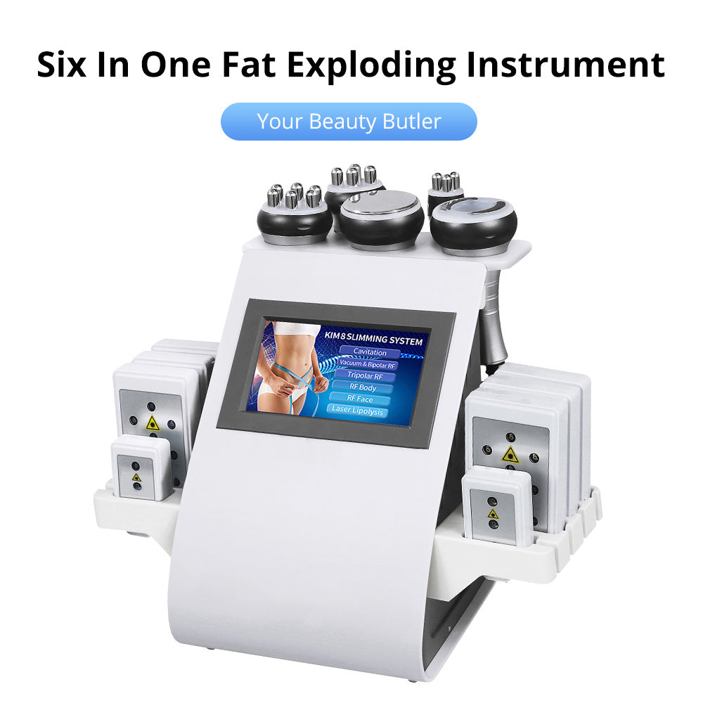 6 In 1 Laser Lipo Cavitation Weight Loss Vacuum Radio Frequency RF 40KHz Cavi