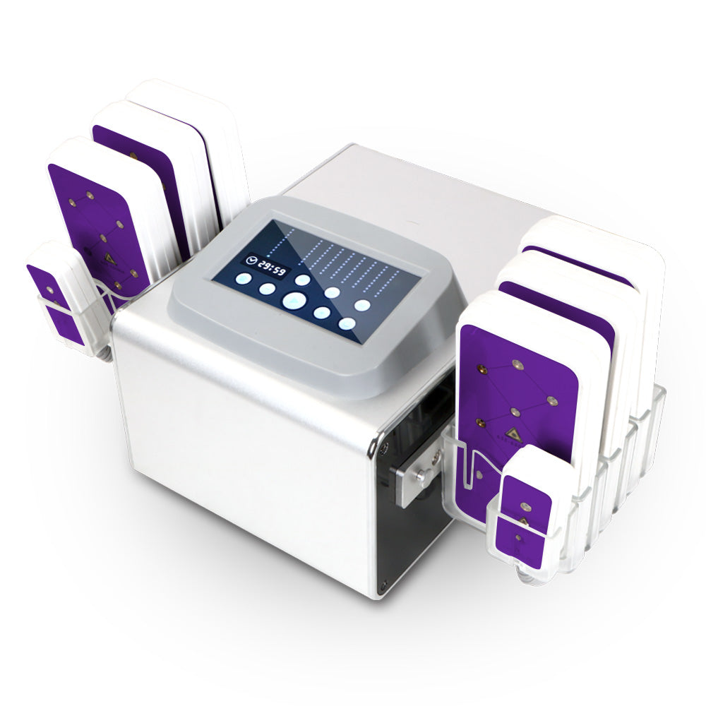 New 650NM LED Laser 5MW LED Laser Slimming Machine 4big 2 Small Pads 320MW