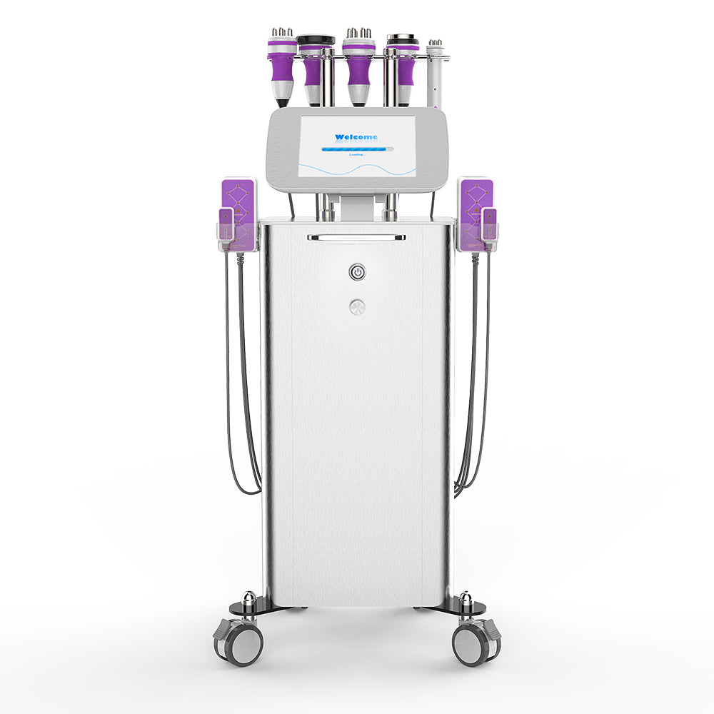 6 In 1 Cavitation Ultrasonic Vacuum Radio Frequency Photon Body Slimming Beauty Salon Machine