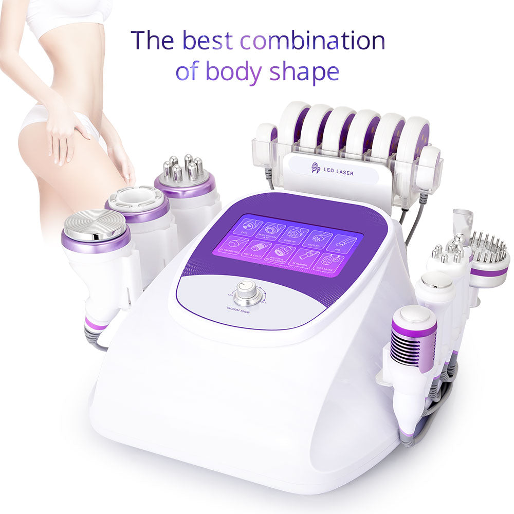 10IN1 Aristorm 40k Cavitation 2.5 Radio Frequency Skin Tightening Ultrasound Blackhead Removal Skin Scrubber Facial Machine