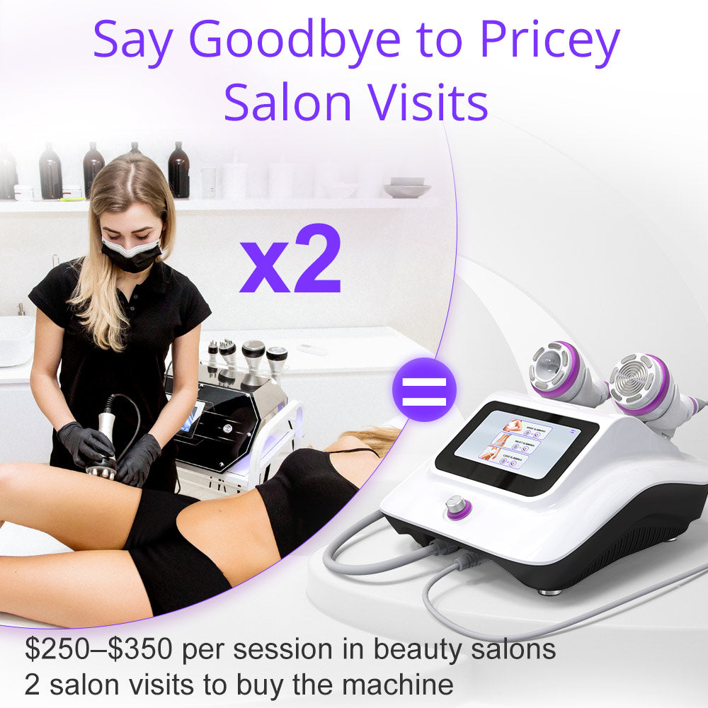 Aristorm S Shape Machine Dual Cavitation 30K&50K Body Shaping Home Spa Use