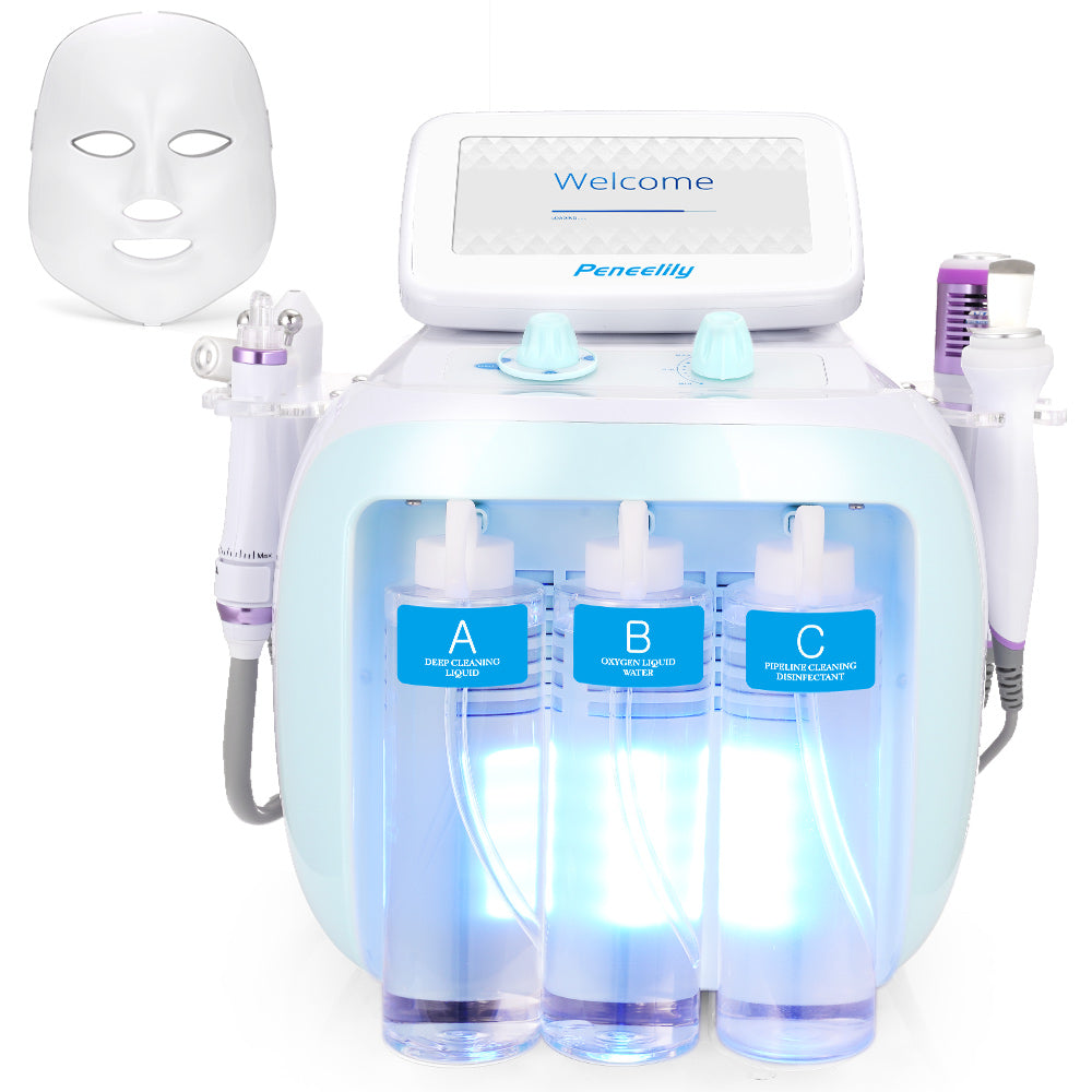 7-in-1 Facial Cleaner Hydro Dermabrasion Spa Dermabrasion Ultrasound Skin Care Beauty Machine
