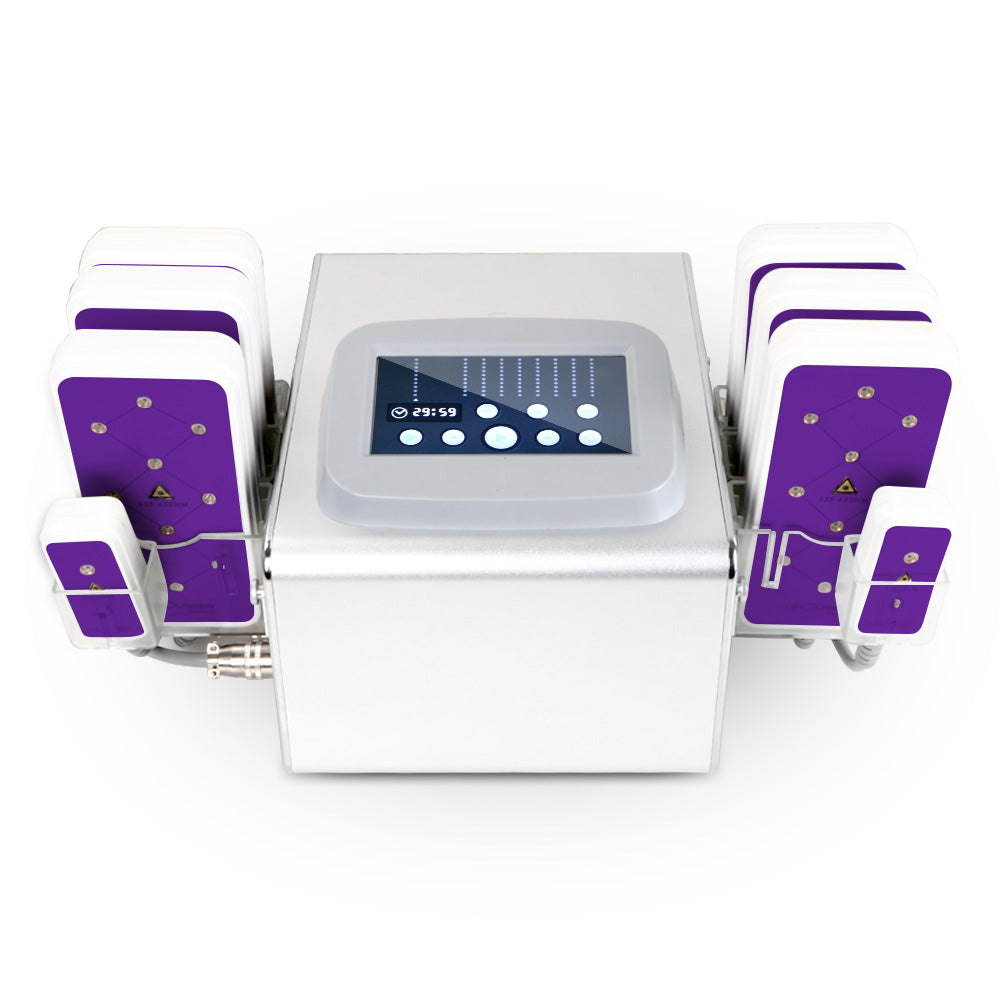 New 650NM LED Laser 5MW LED Laser Slimming Machine 4big 2 Small Pads 320MW
