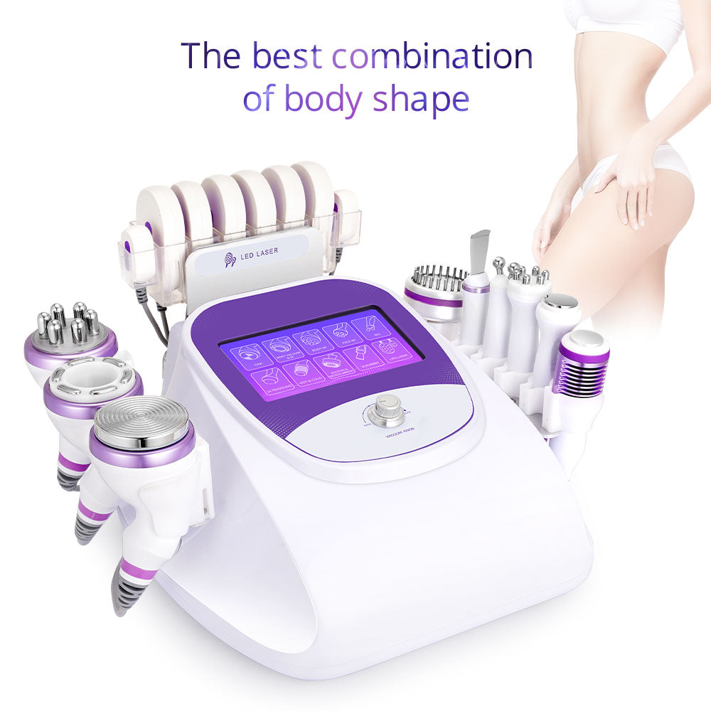 10IN1 Aristorm 40k Cavitation 2.5 Radio Frequency Skin Tightening Ultrasound Blackhead Removal Skin Scrubber Facial Machine