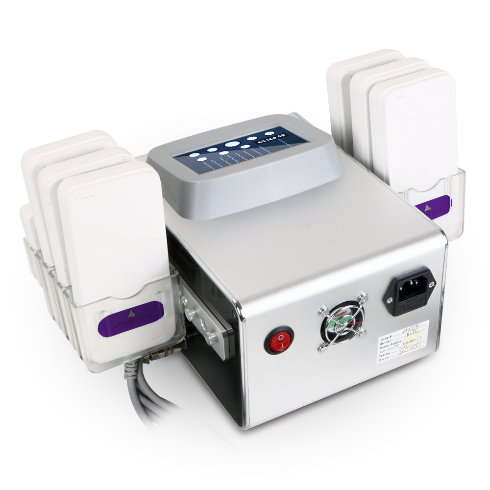 New 650NM LED Laser 5MW LED Laser Slimming Machine 4big 2 Small Pads 320MW