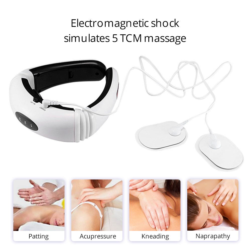 Pro Electric Cervical Neck Massager Body Shoulder Relax Massage Relieve Pain