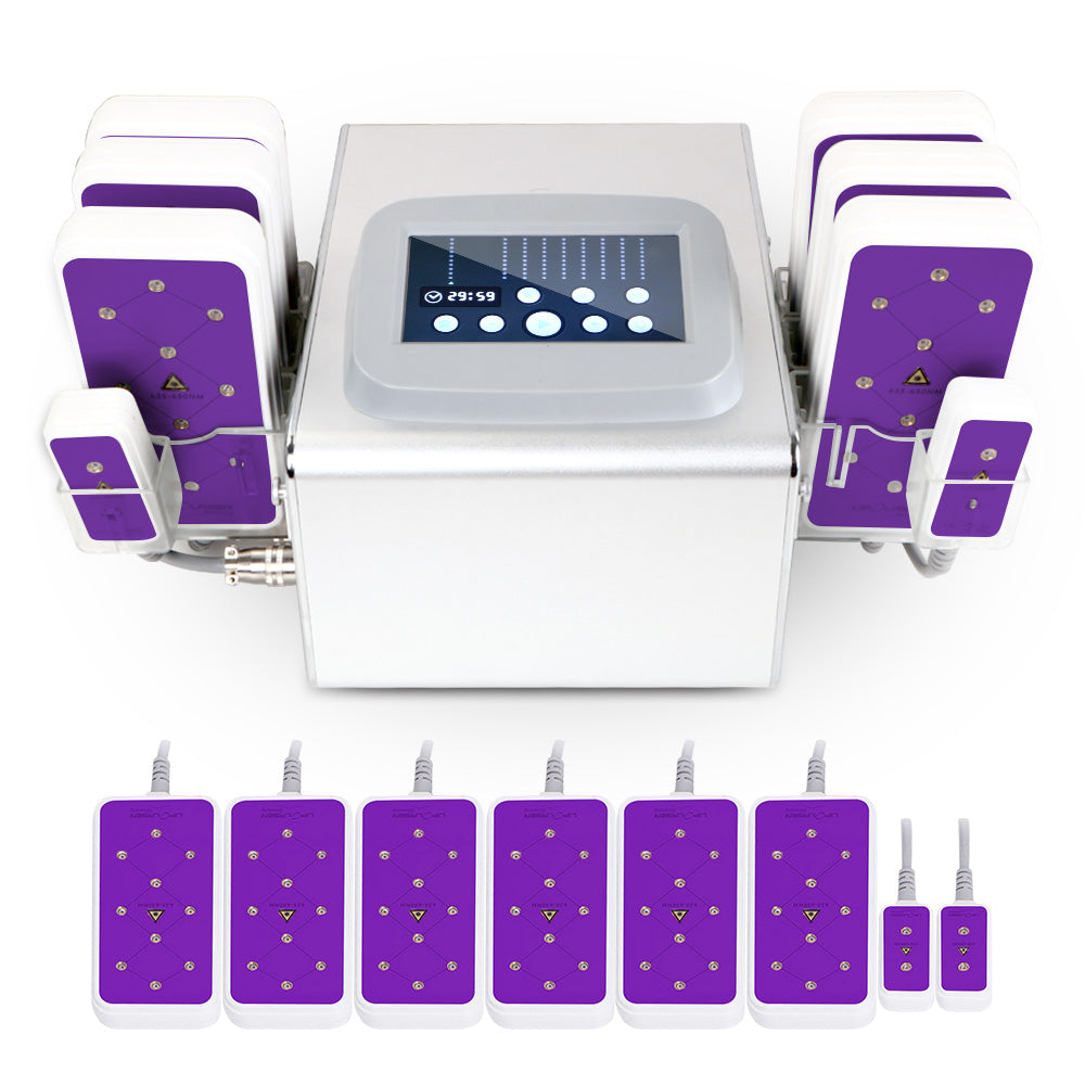 New 650NM LED Laser 5MW LED Laser Slimming Machine 4big 2 Small Pads 320MW