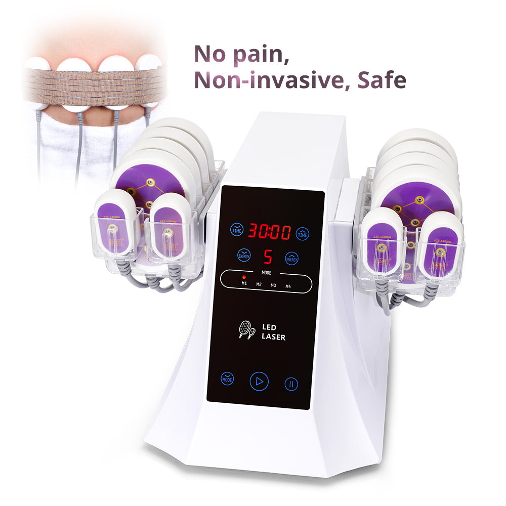 12 Pads 5NW Lipo Laser Body Slimming Fat Burning Beauty Spa Machine