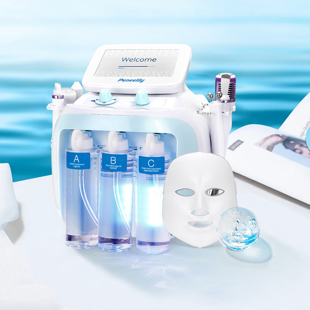 7-in-1 Facial Cleaner Hydro Dermabrasion Spa Dermabrasion Ultrasound Skin Care Beauty Machine