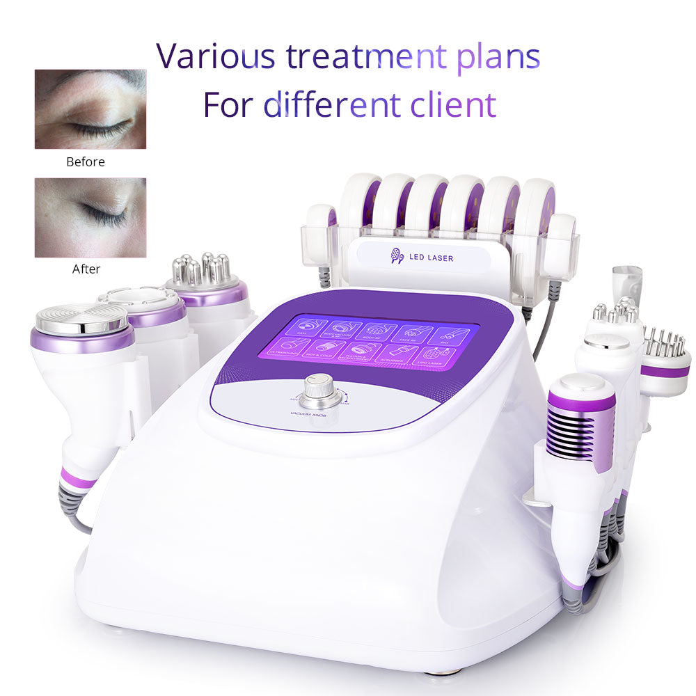 10IN1 Aristorm 40k Cavitation 2.5 Radio Frequency Skin Tightening Ultrasound Blackhead Removal Skin Scrubber Facial Machine