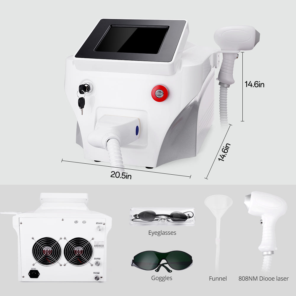 3 In 1 Diode Laser 755nm/808nm/1064nm Permanent Body Hair Removal Beauty Machine