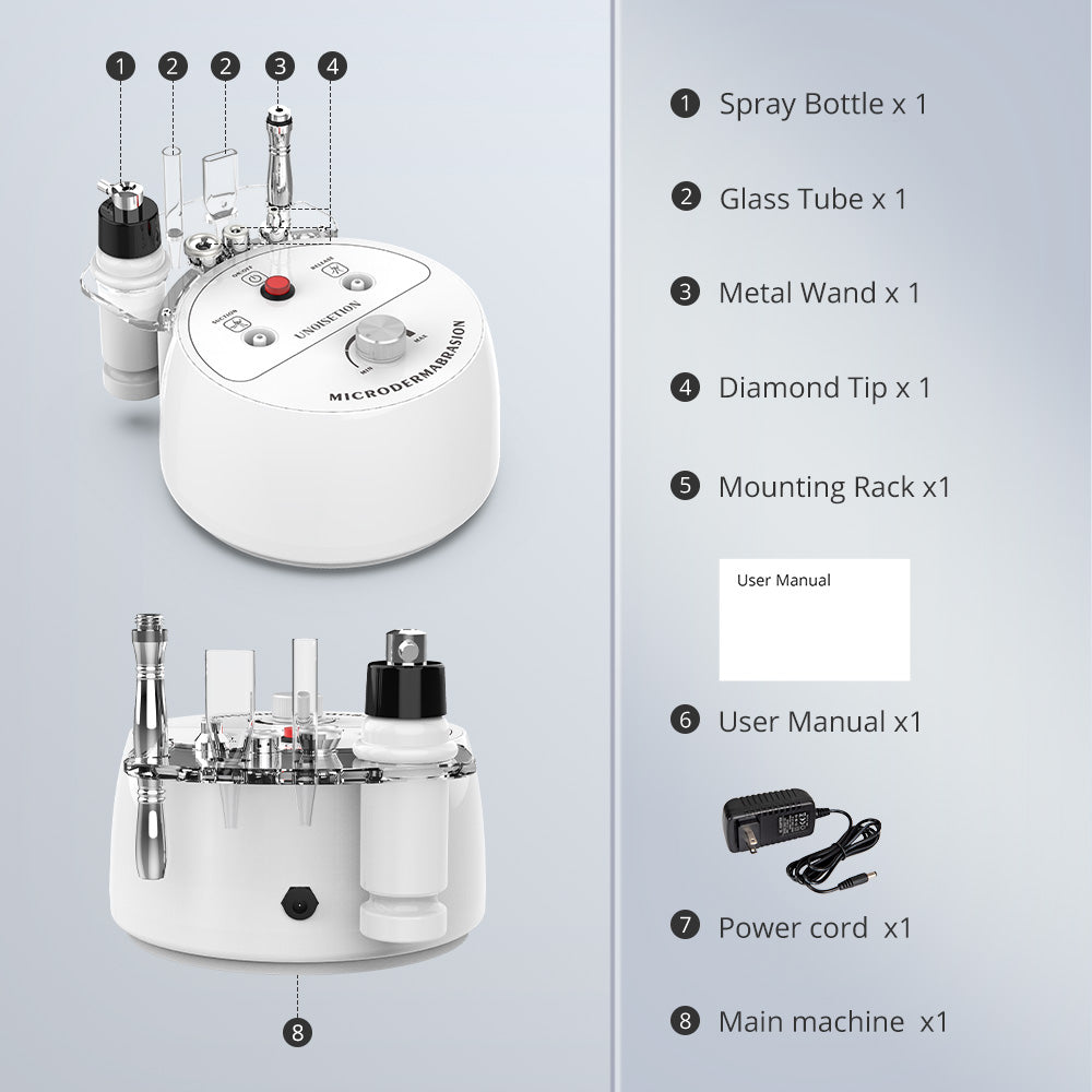 3 In 1 Diamond Microdermabrasion Machine For Exfoliation, Cleansing, Hydration