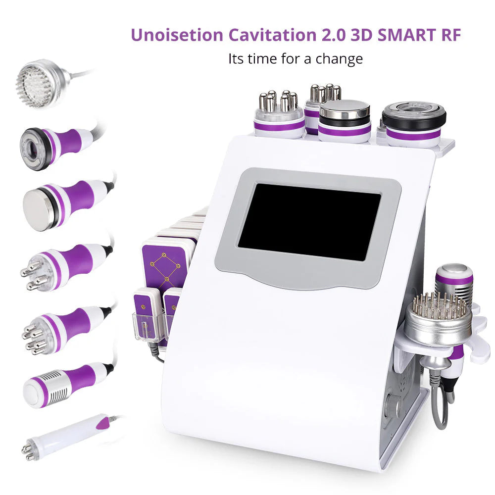Aristorm 6 In 1 Cavitación Machine, Body Massage Machine 2.0 40K Vacuum Body Sculpting Beauty Machine, Face Body Skin Care Massager for Salon,Spa,Home Use