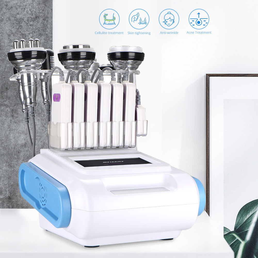 High Quality 9 In 1 Ultrasonic 40K Cavitation Vacuum Radio Frequency Photon Hot&Cold Hammer Laser Slimming
