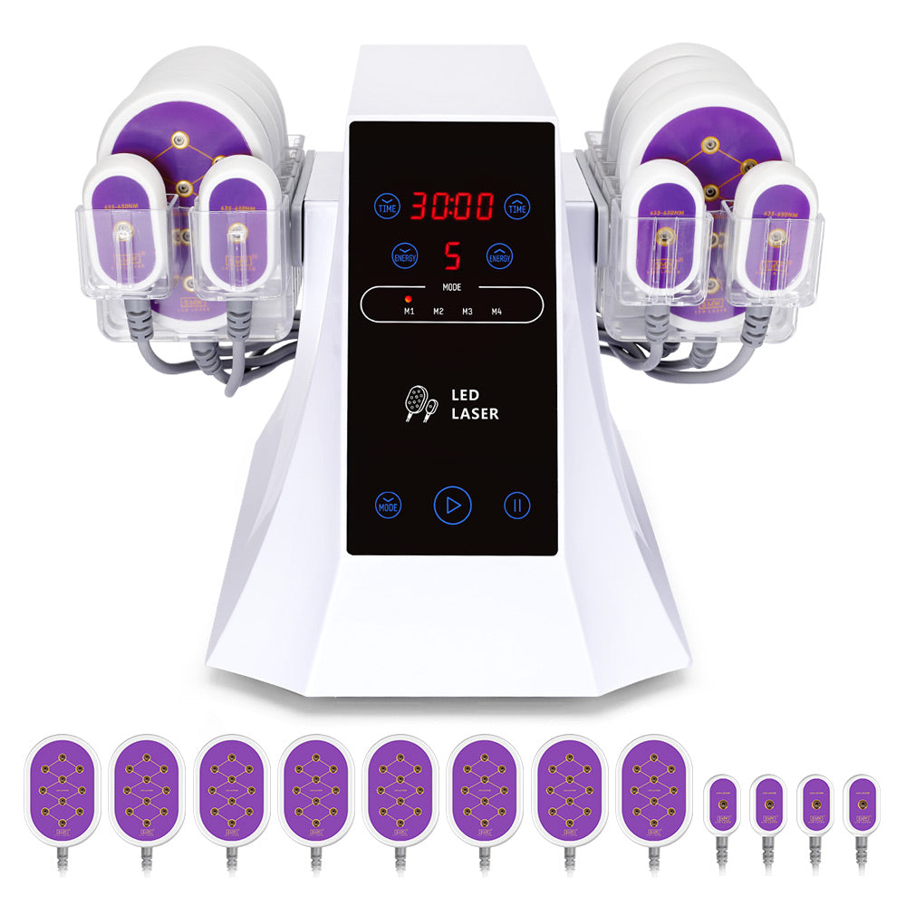 12 Pads 5NW Lipo Laser Body Slimming Fat Burning Beauty Spa Machine