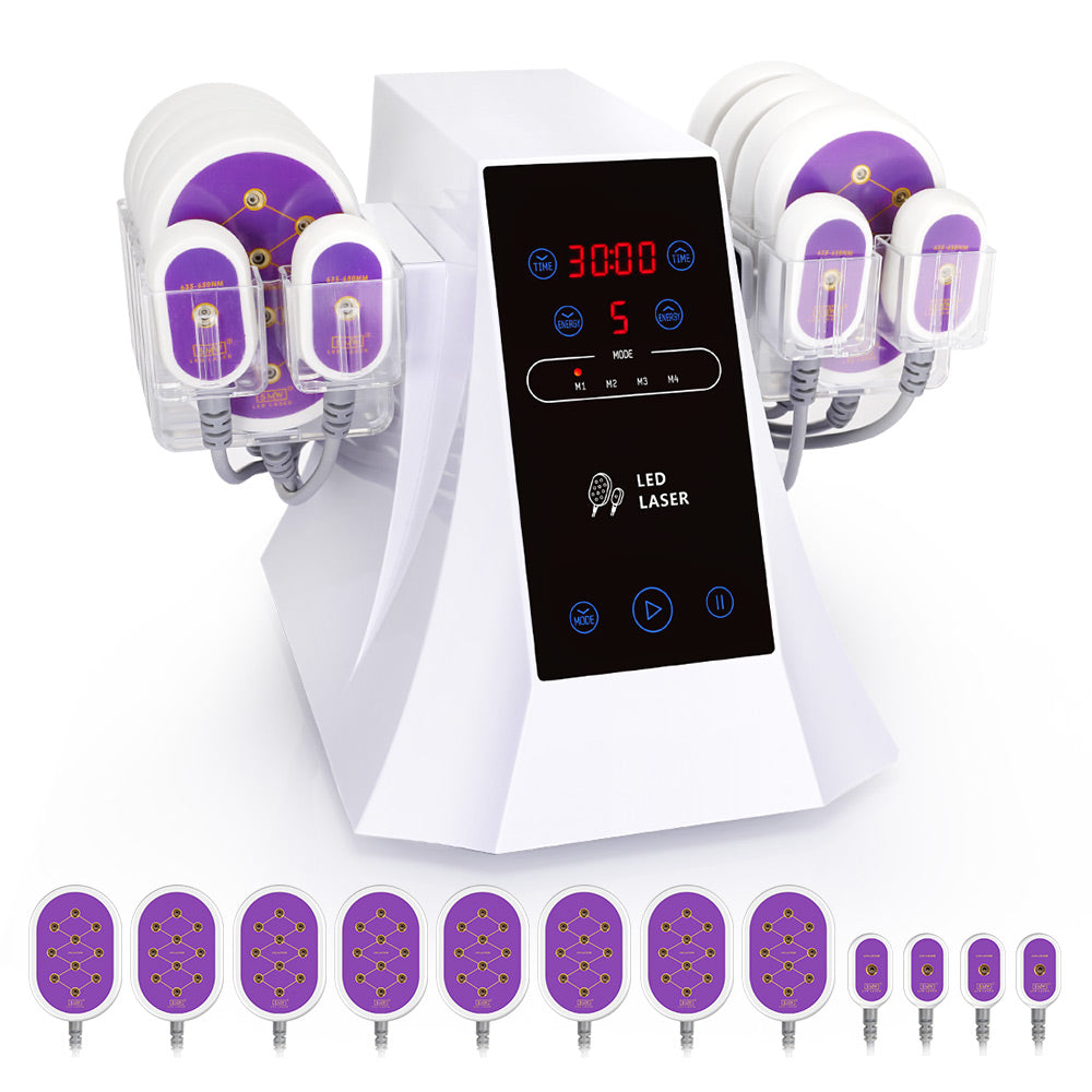 12 Pads 5NW Lipo Laser Body Slimming Fat Burning Beauty Spa Machine