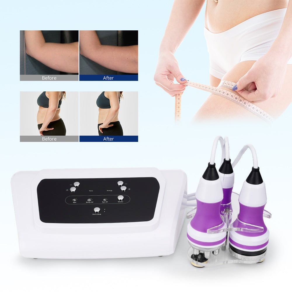 Newest Powerful 3 In1 40K Cavitation Ultrasonic Slimming Radio Frequency Skin Lift Sextupole Fat Loss Device Spa