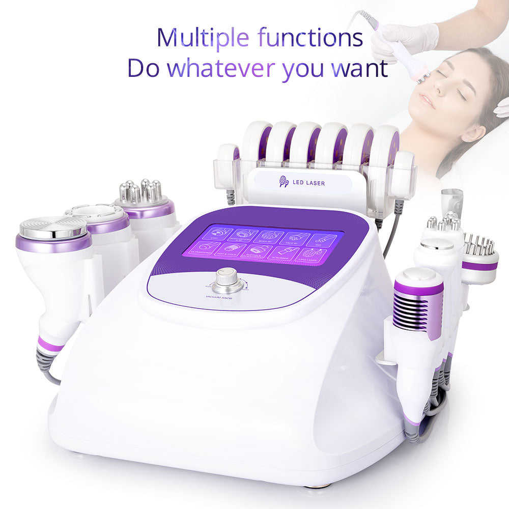 10IN1 Aristorm 40k Cavitation 2.5 Radio Frequency Skin Tightening Ultrasound Blackhead Removal Skin Scrubber Facial Machine