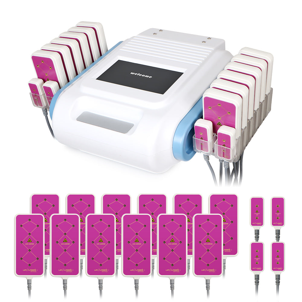 5MW 12 Big+4 Small Paddles Diode LED Laser Body Slimming Sculpting Machine - Suerbeaty