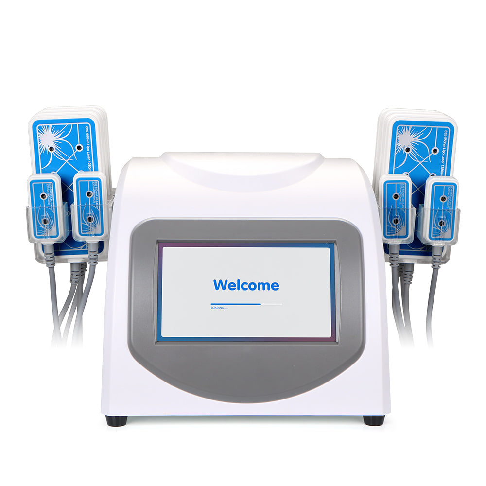 635nm-650nm Anti-cellulite LED Laser LLLT Lipolysis 10 Pads Slimming Beauty Machine - Suerbeaty