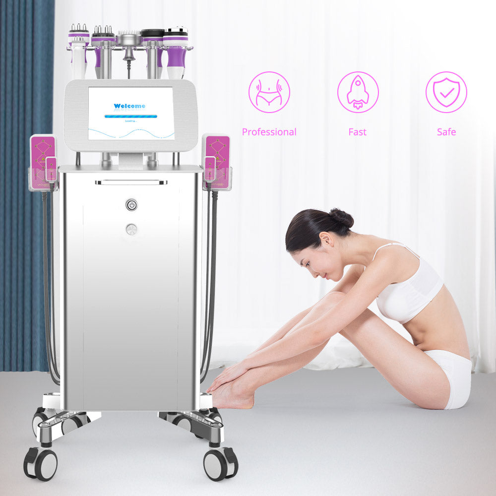 9in1 Best Multifunction Unoisetion Cavitation RF Vaccum Cold Hot Hammer Lipo Laser Slimming - Suerbeaty