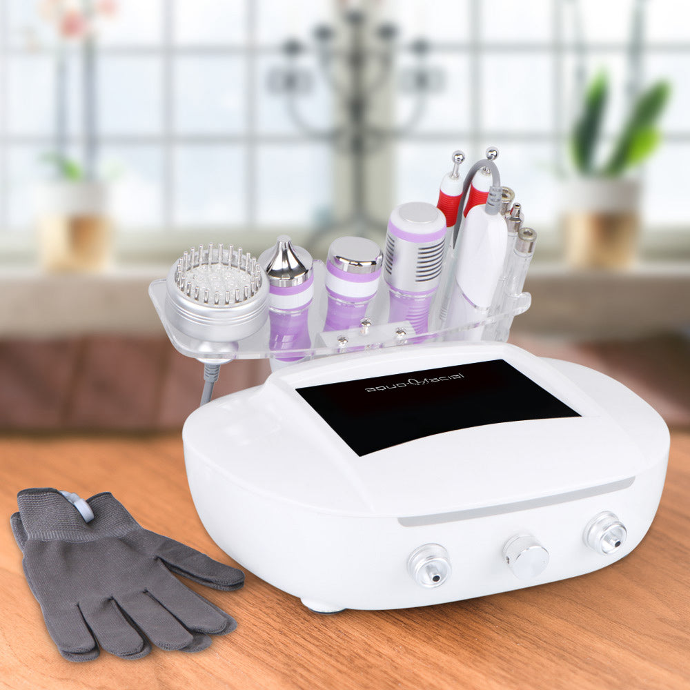 6in1 Microdermabrasion Ultrasonic Cold Hammer Bio Galvanic Facial Beauty Machine - Suerbeaty