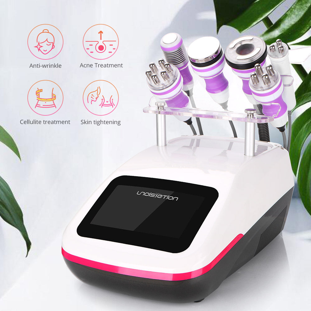 New 6 In1 Unoisetion Cavitation 40Khz RF Vacuum Cold Slimming Face Beauty Machine - Suerbeaty