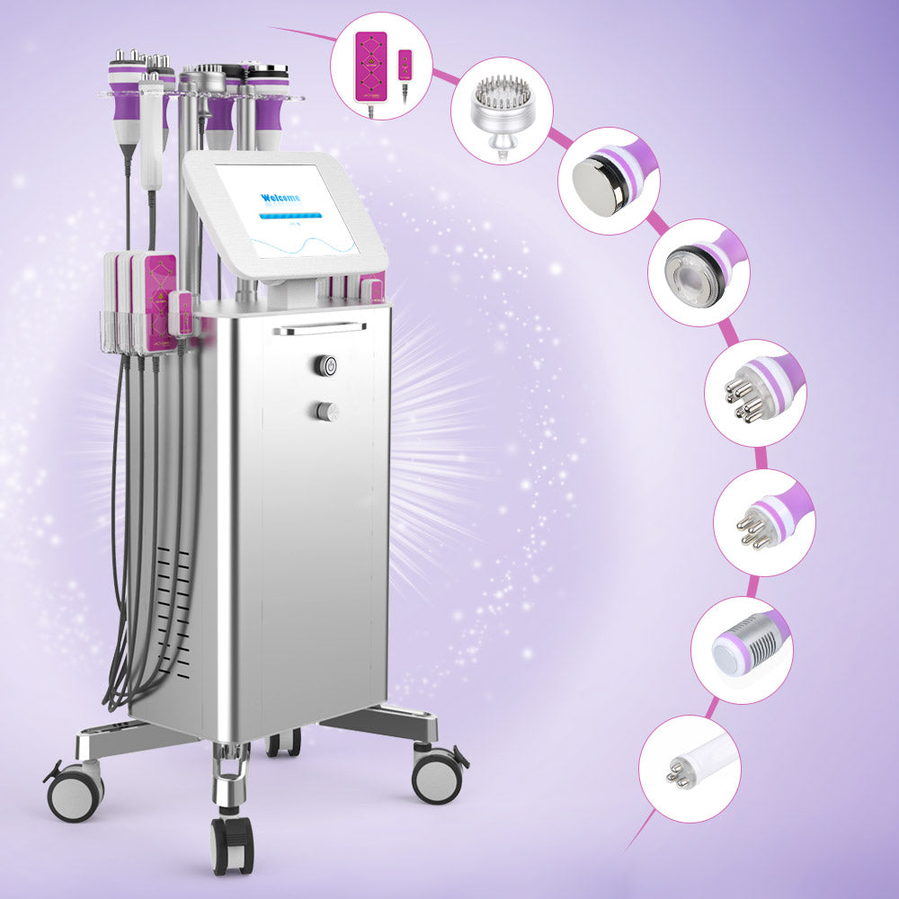 9in1 Best Multifunction Unoisetion Cavitation RF Vaccum Cold Hot Hammer Lipo Laser Slimming - Suerbeaty