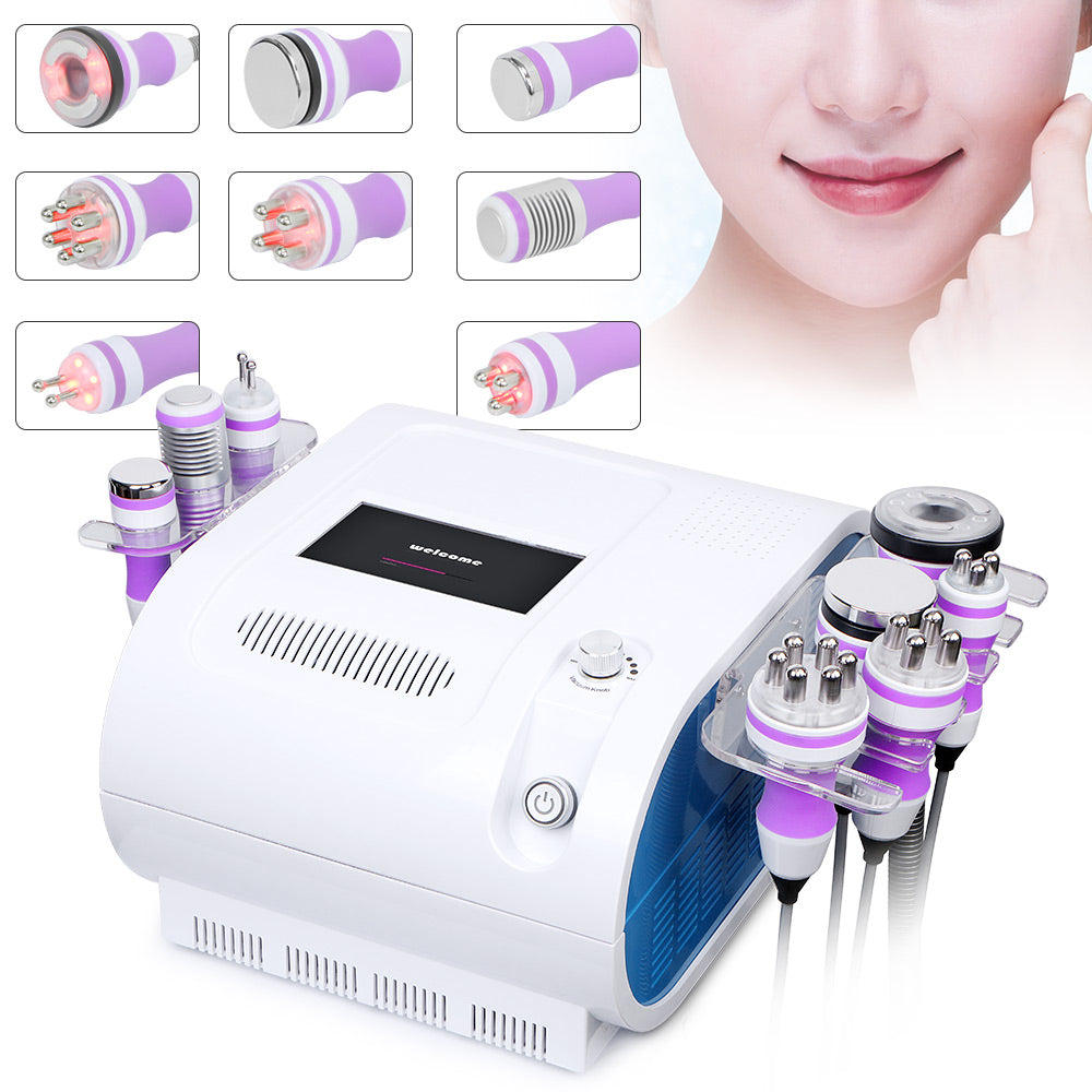 8 IN 1 RF Cavitation Massager - Face & Body Shaping Fat Cellulite Weight Loss - Suerbeaty