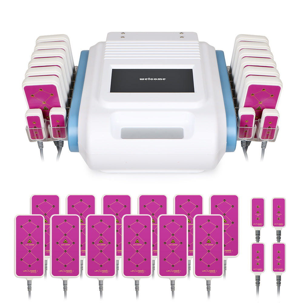 5MW 12 Big+4 Small Paddles Diode LED Laser Body Slimming Sculpting Machine - Suerbeaty