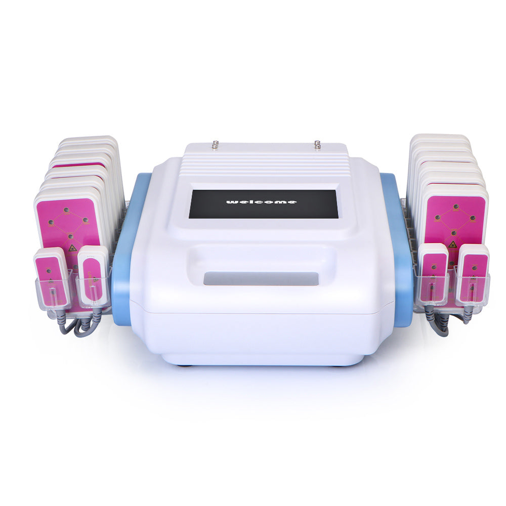 160mw LLLT  LED Laser 2.0 Weight Loss Fat Burning Removal 12 Big+4 Small Pads - Suerbeaty
