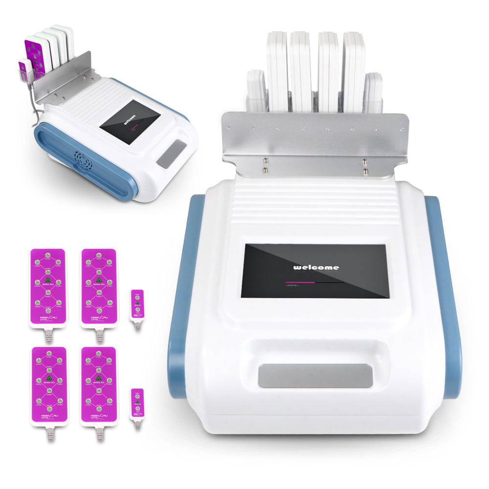Professinal 4 Big+2 Small Paddles 160mw LED Lipo Laser Machine Body Shape Slimming - Suerbeaty